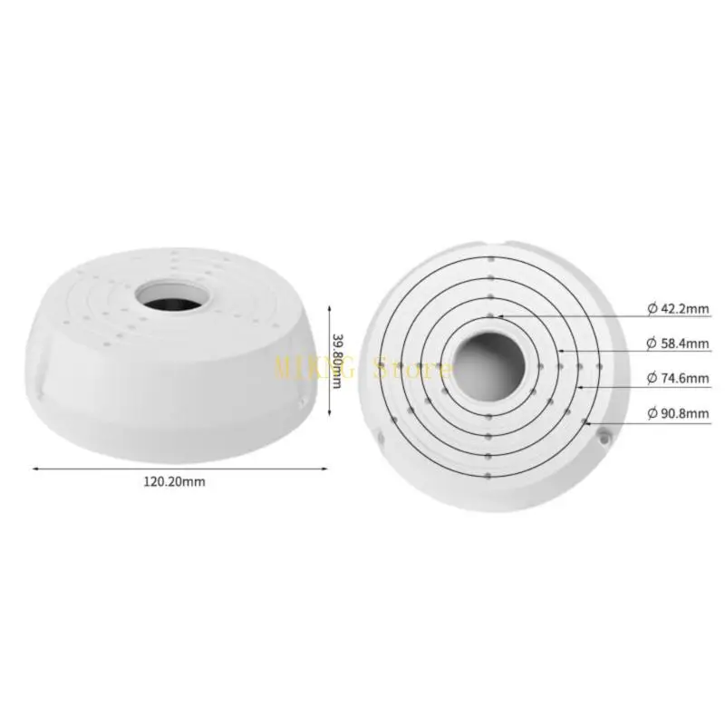 Wall Deckenmontage ausblenden Kabelanschluss -Basisboxen Kamera Basis -Anschlussbox CCTV Kamera Mount Box Universal Junction