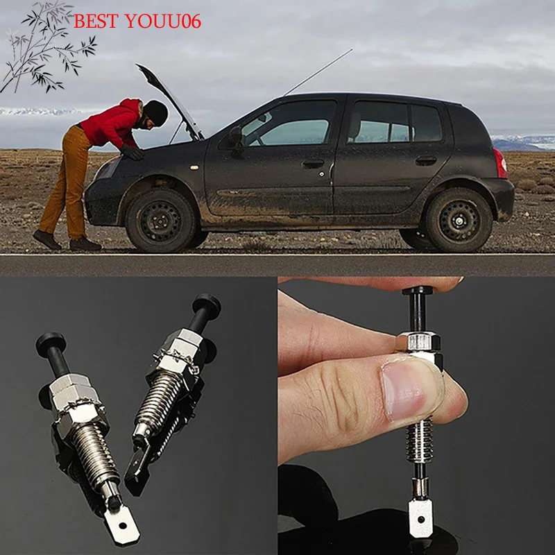 

Hot 2PC Universal Car Alarm Security Adjustable Auto Truck Hood Door Pin Switch Designed for Car Domelight/ Hood Intrusion Switc