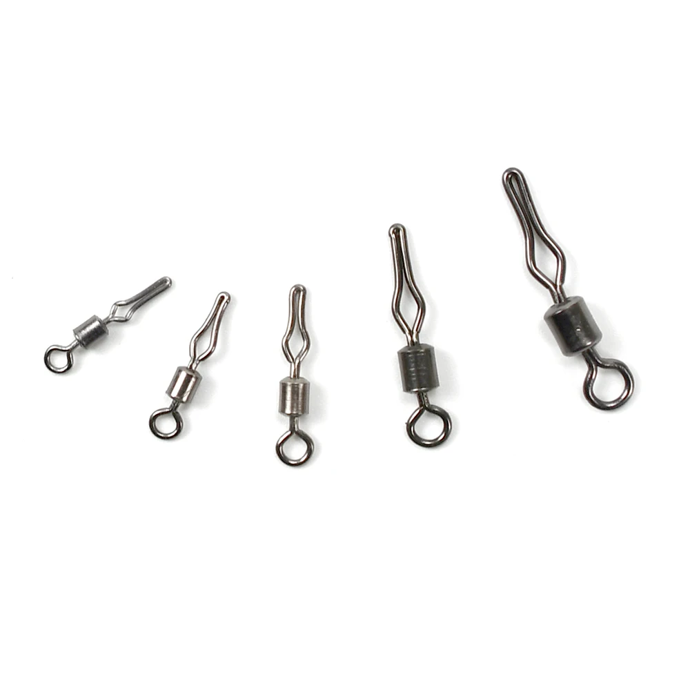 100Pcs Drop Shot Wirbel Rollen Wirbel Linie Clip Stecker Sinker Gewicht Form Angelschnur Schnelle Stecker Angeln Zubehör