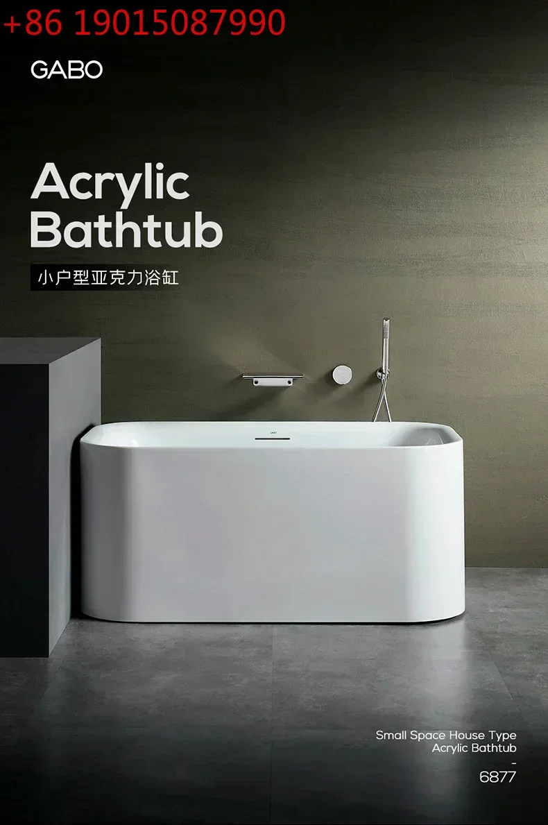 

Маленькая акриловая ванна для квартиры, домашняя мини-ванна для взрослых, японская глубокая ванна с пузырьками, маленькая ванна-бочка для сидения
