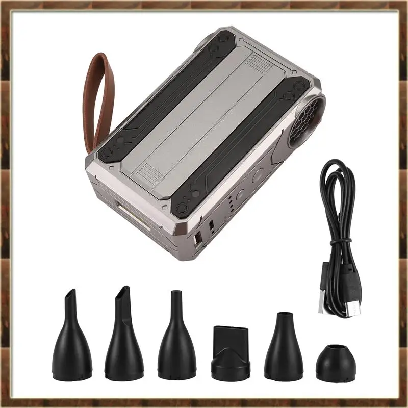 

A48T Violent Blower Mini Turbo Jet Fan Handheld Rechargeable Portable Turbo Fan With LED Lighting For Outdoors Keyboard
