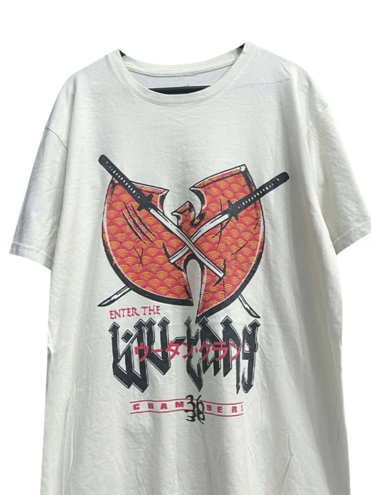 وو تانغ عشيرة الفرقة شارع العليا روك الساحل الغربي نمط تي شيرت الهيب هوب الرجال النساء القطن تي شيرت للجنسين الملابس Y2k الملابس القمم #3