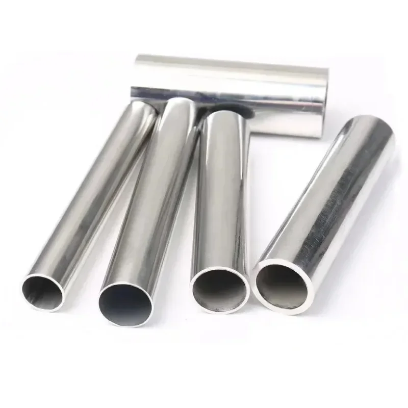 1Pc Length 100/200/300/500mm 304 Stainless Steel Tube OD 30-57mm Hollow Round Pipe Sanitary Industrial Welded Decorative Pipe