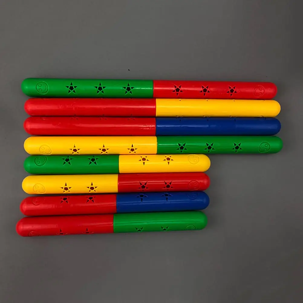 2Pcs Vocal Dance Relay Wands Portable Lightweight Bright Color Gymnastics Relay Racing Competition Supplies 35Cm Random Color