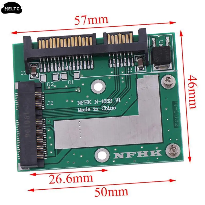 1PCS MSATA SSD To 2.5'' SATA 6.0gps Adapter Converter Card Module Board Mini Pcie Ssd High Quality