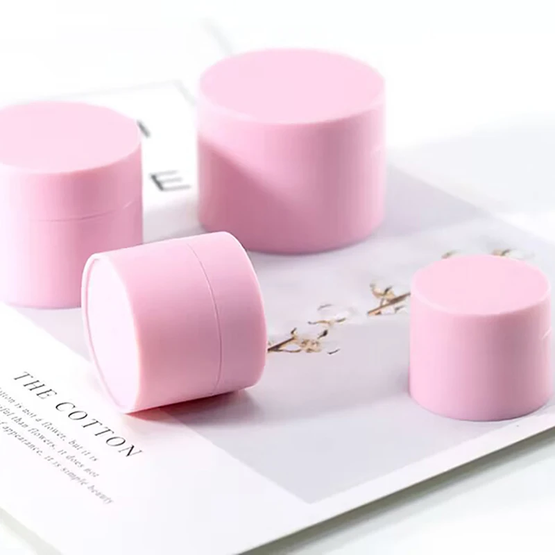 Empty 5/15/20/30/50ml Travel Small Covers Plastic Cosmetic Pot Jars With Lids For Face Cream Lip Balm Containers Makeup Box