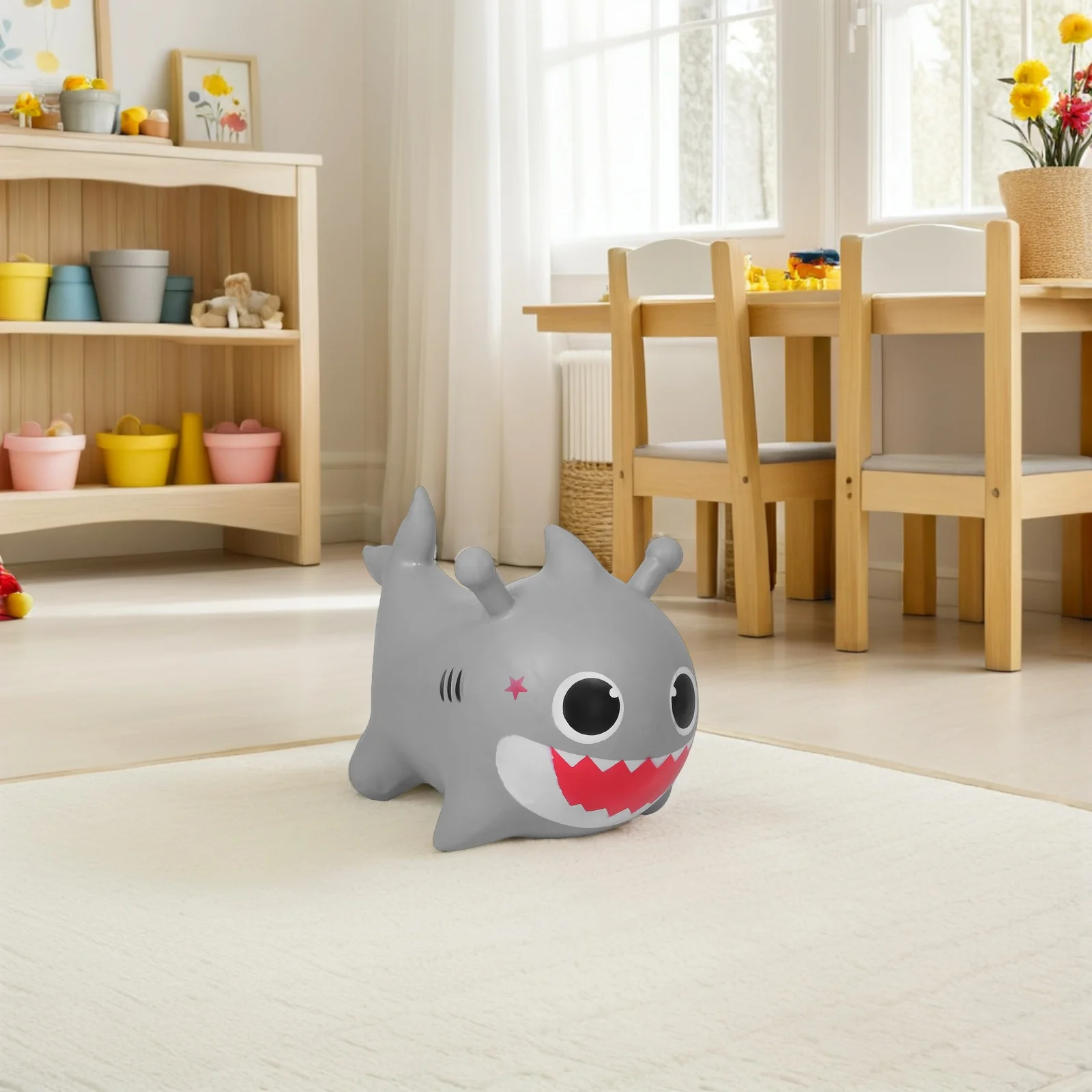 ของเล่นเป่าลมแบบนั่งขี่ 1 ชิ้น หนา ทนทาน สำหรับเด็ก เล่นกระโดดในร่มและกลางแจ้ง