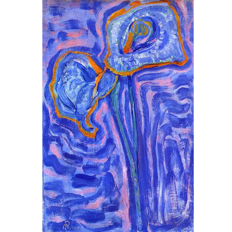 100% handmade famous Oil Painting reproduction on linen canvas,Sun by Pieter Cornelis Mondriaan