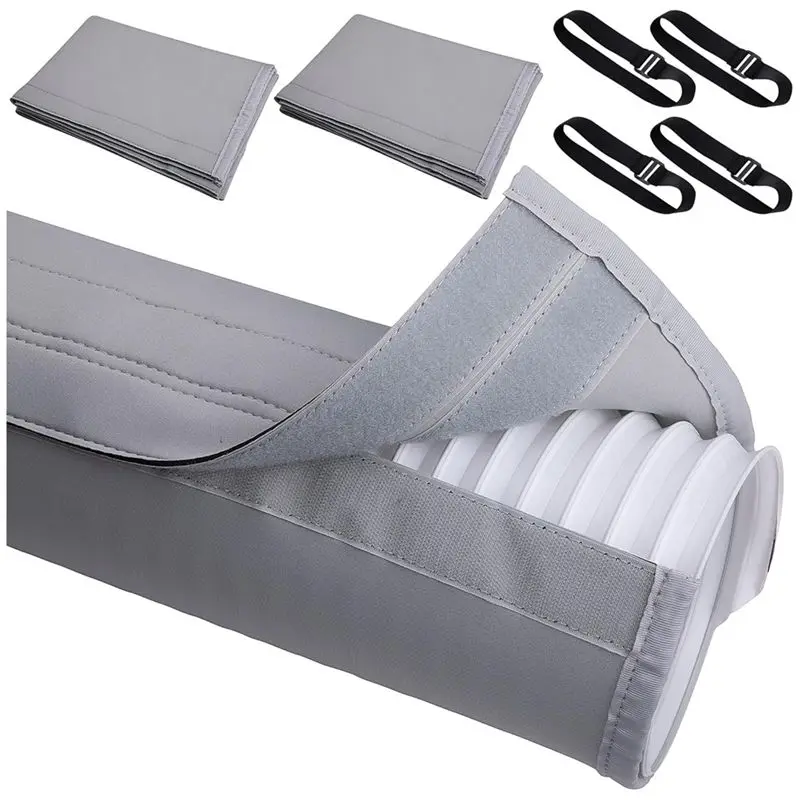 

ABSJ-портативная крышка шланга кондиционера, крышка вентиляционного отверстия для шланга переменного тока для выхлопных шлангов диаметром 5 дюймов и 5,9 дюйма, вентиляционное отверстие выхлопного канала