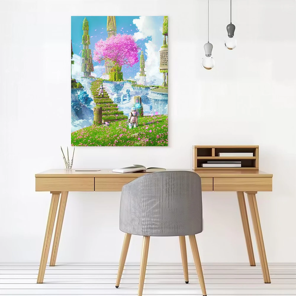 Horizon of Two Sides Poster Canvas Wall Art Personalized Print Modern Painting Perfect Gift for Bedroom Living Room Decorations