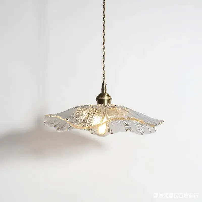 Nordic Creative Restaurant Flower Small Pendant Chandelier Lighting Porch Bedroom Bedside Lamp Home Decor Hanging Light Fixtures