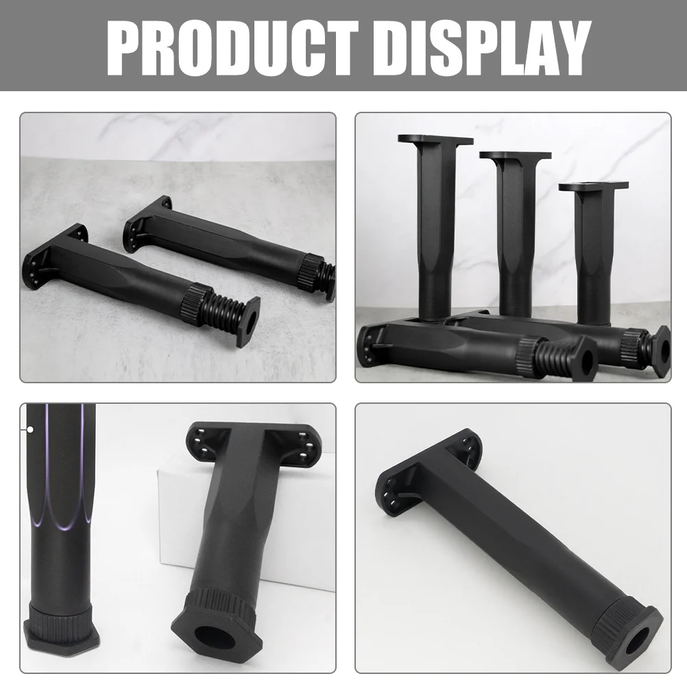 

2Pcs Adjustable Height T-Shaped Bed Frame Support Legs Center Support Replacement Sturdy Bed Legs Reinforcement Kit