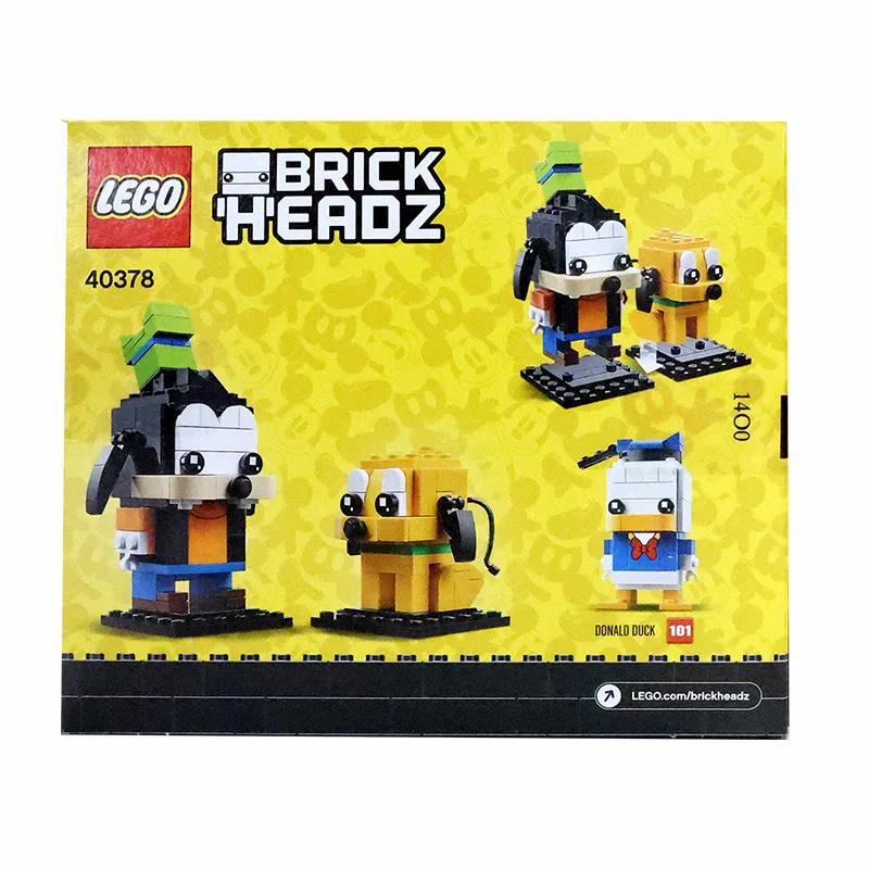 LEGO 40378 Disney Brick Headz Pluto Goofy Set