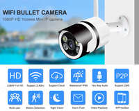 2MP 1080P V380 APP Outdoor Water-proof IP Bullet Camera IR Night Vision Motion Detection Home Security Alarm Baby Monitor