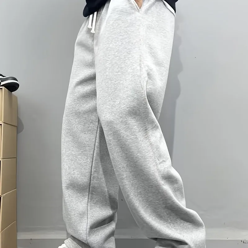 

Autumn and Winter Sports Style Pants, Loose Fit, Casual Jogging, Suitable for Both Men and Women, Sports Pants