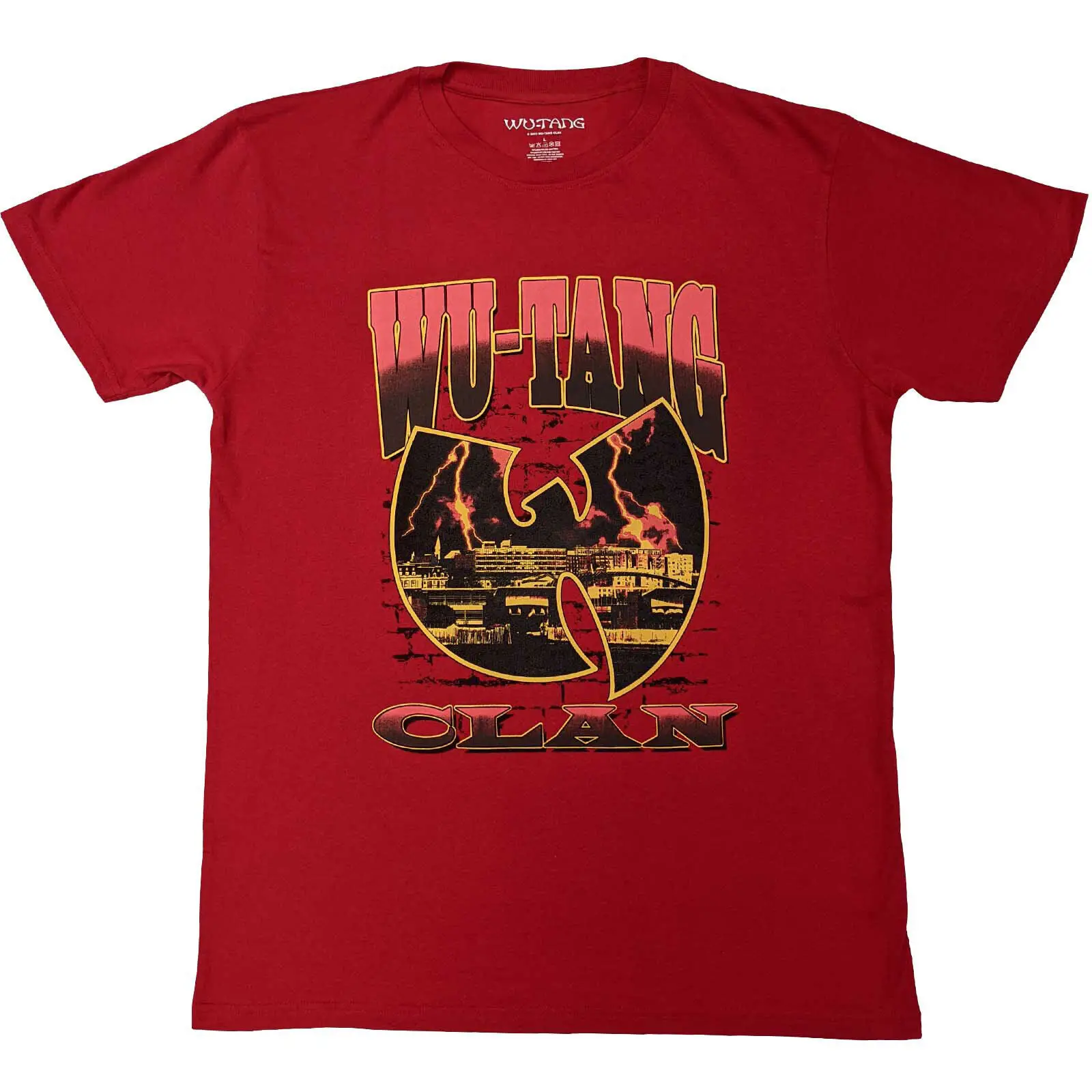 Men's  Clan Brick Wall T-shirt X-Large Red