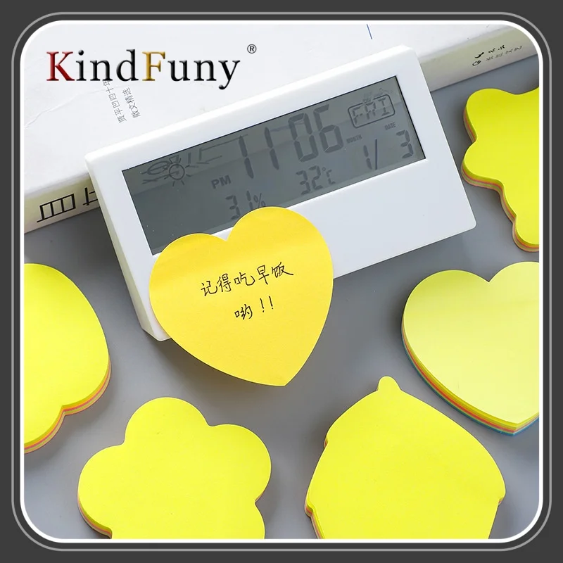 100sheets/Pack Self-Stick Note Self Adhesive Label Message,List,Record,Reminder,Education & Office Supplies