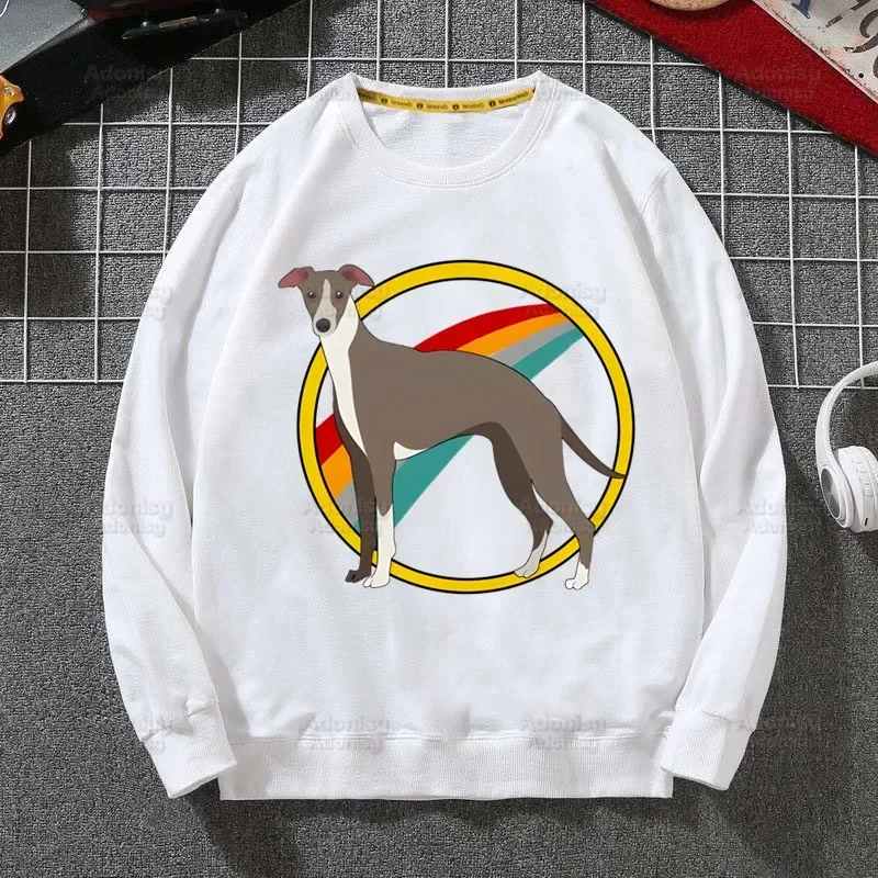 Greyhound Dog Crazy Greyhound Lady Hoodie Sweatshirts Men Women Pullover Harajuku Men\'s Hoodie Streetwear Fashion Clothes