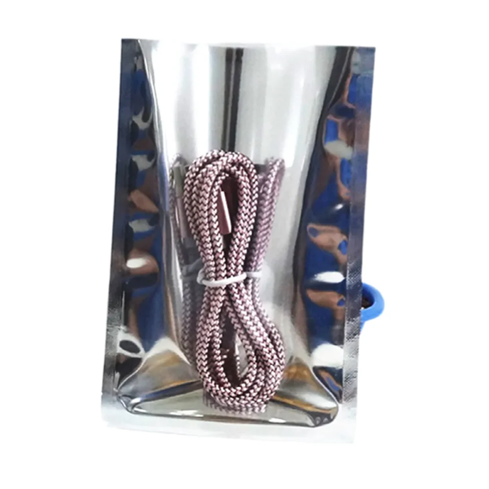 

100pcs Top Open Silver Plating Aluminium Foil Bags with Clear Front / Food Grade Heat Sealing Flat Pouches Snacks Gift Packaging