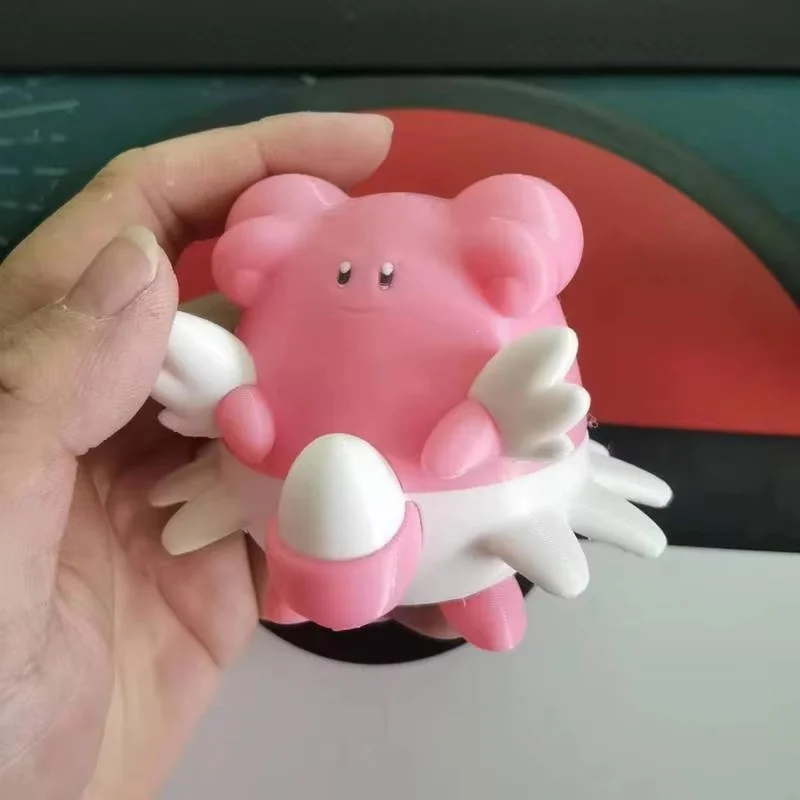 Hot Anime Chansey Blissey Happiny Poliwhirl Poliwrath Proportion World1:20 Diy 3d Print Cartoon  Desktop Model Toy Holiday Gift