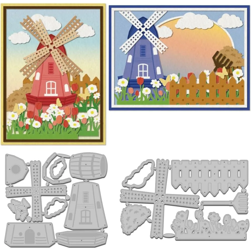 Schneideformen aus Kohlenstoffstahl, Schablonen für DIY-Scrapbooking, Fotoalbum, dekorative Prägung, Papierkarte, 117~146x92~107x0,8 mm