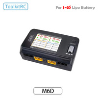 ToolkitRC M6D 500W 15A DC Dual Channel MINI Smart Charger Discharger For 1-6S Lipo Battery FPV Model Spare Parts