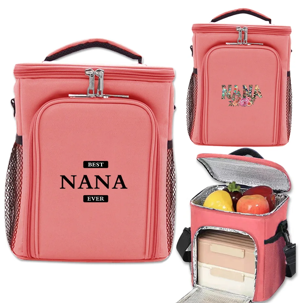

Ice Pack Food Storage Boxes Insulated Cooler Bag Insulated Thermal Lunch Drink Carrier Nana Printing Series Pink Insulated Bags