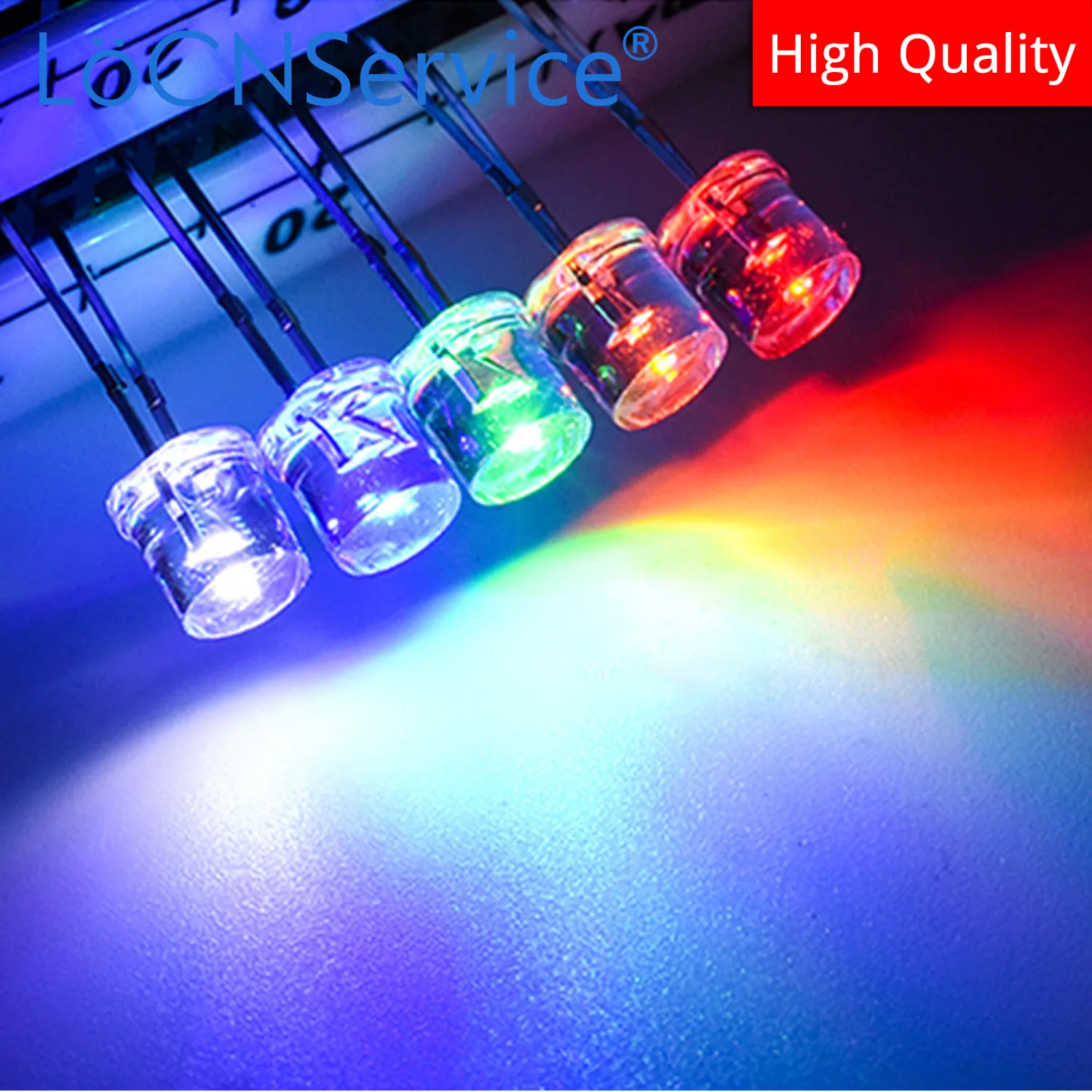 LoCNService 1000 шт. 3 мм F3 с плоским верхом DIP светодиод красный синий белый желтый чистый зеленый прозрачный высококачественный светоизлучающий диод