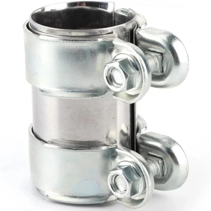 Car Engine Exhaust Clamp Pipe Connector 55 x 95mm Double Clamp Exhaust Pipe Clamp Engine Exhaust Hangers Clamp1K0253141M