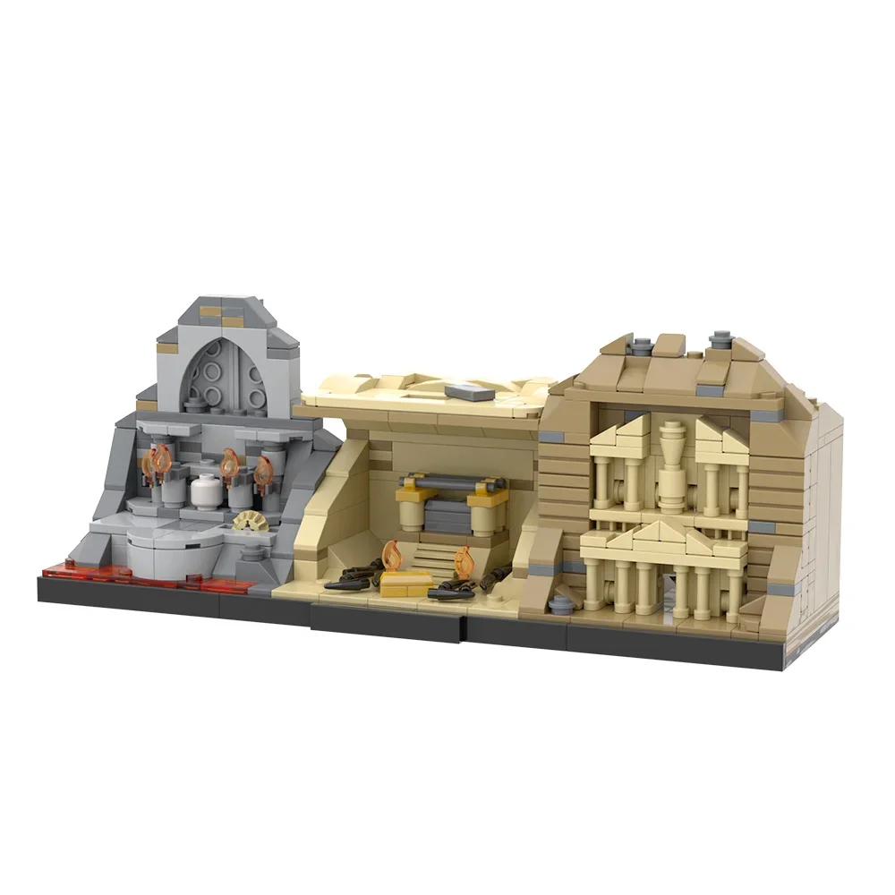 moc-インディ・ジョーンズ三部作-ビルディングブロック-アドベンチャー映画-インディ・ジョーンズと最後の聖戦-ブロックモデル-おもちゃ-子供向けdiyギフト