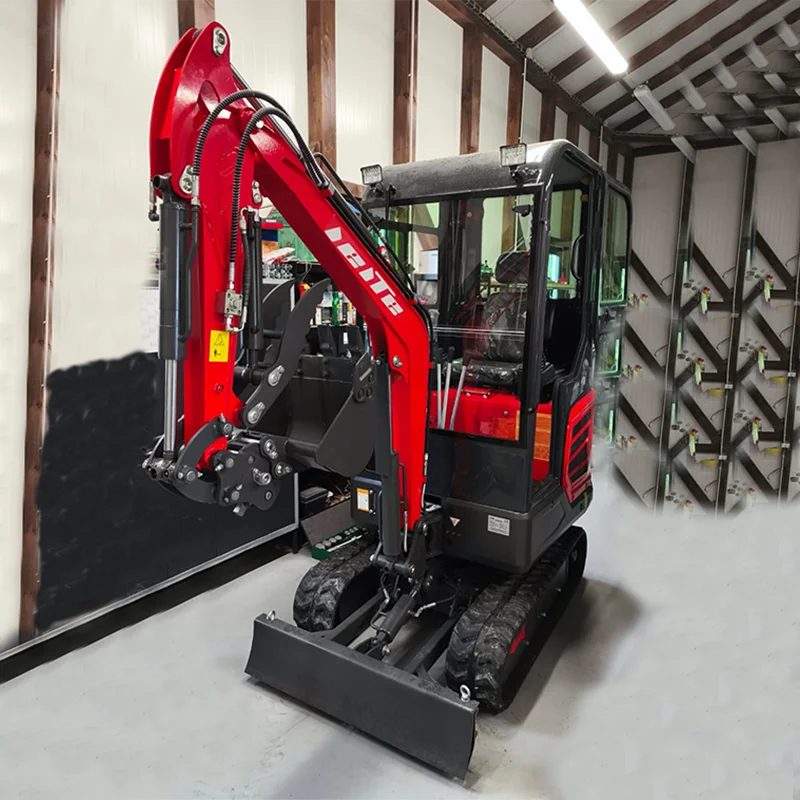 LEITE 1800 kg Minibagger Kleinbagger Raupenbagger 1,8 Tonnen 2 Tonnen Neuer Bagger zum Verkauf Anpassung