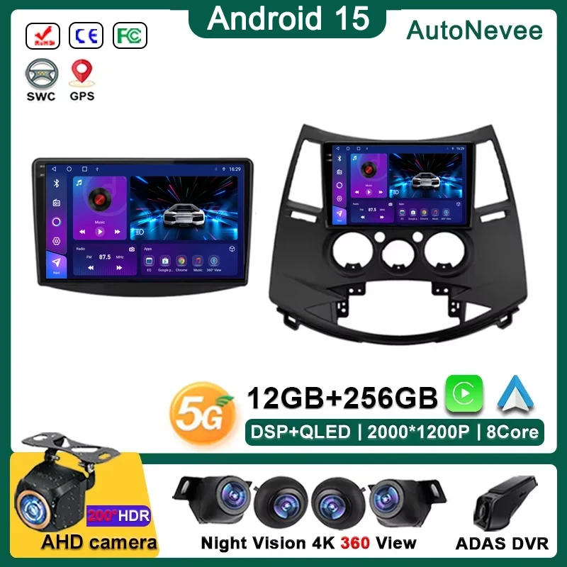 

Android 15 Multimedia For Mitsubishi Grandis 1 2003 - 2011 GPS Navigation Stereo Head Unit Auto Radio Touch Screen Stereo Head