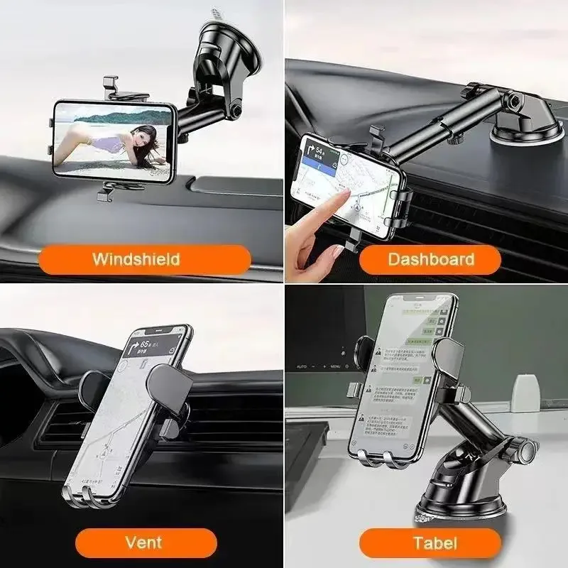 Universal Sucker Car Phone Holder 360 °   Windshield Car Dashboard Mobile Cell Support Bracket for 4.0-7 Inch Smartphones