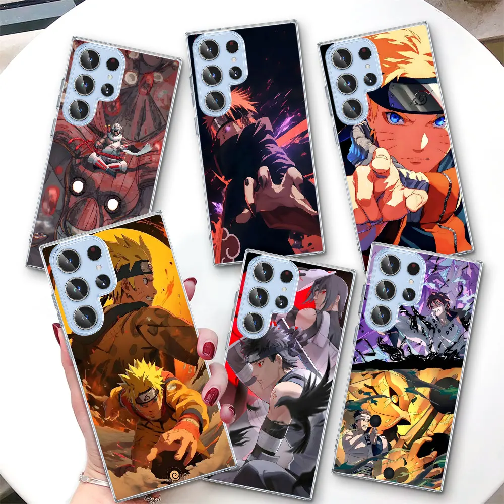 

Uzumaki Naruto Anime Case for Samsung Galaxy S26 S25 Edge S22 S23 S24 S20 Ultra S21 FE S10 Plus Transparent TPU Phone Cover