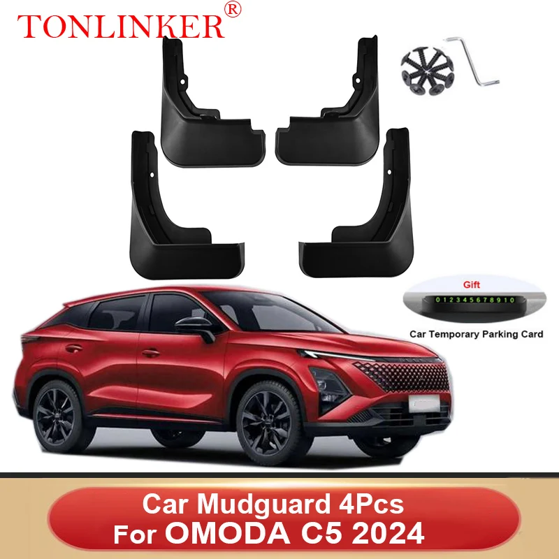 

Автомобильное крыло TONLINKER для OMODA C5 FL 1.5T SUV 2024, брызговики, переднее и заднее крыло, брызговики, 4 шт., аксессуары
