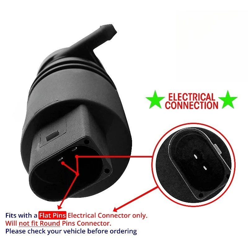 2PCS Windshield Spray Washer Pump Motor For VW Passat Golf Polo Bora Jetta Caddy A4 A6 Toledo Leon Ibiza 1T0955651 1KD 959 651 view 2