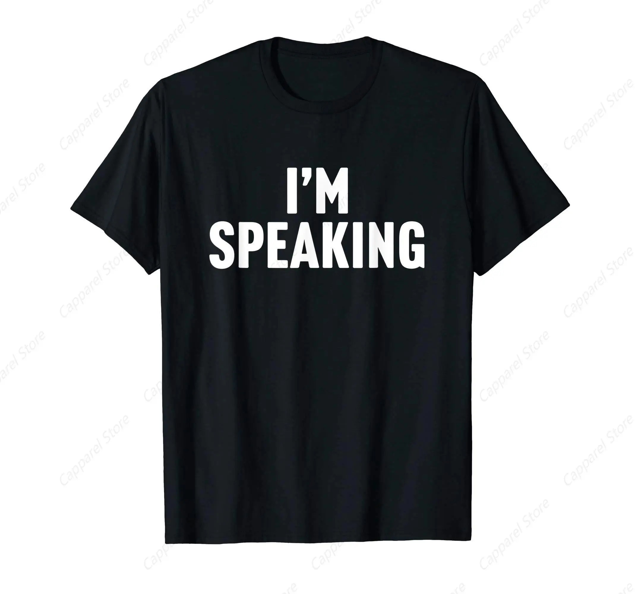 I'm Speaking Kamala Harris 2024 T-Shirt for Men Cotton 100% Summer Tops Women