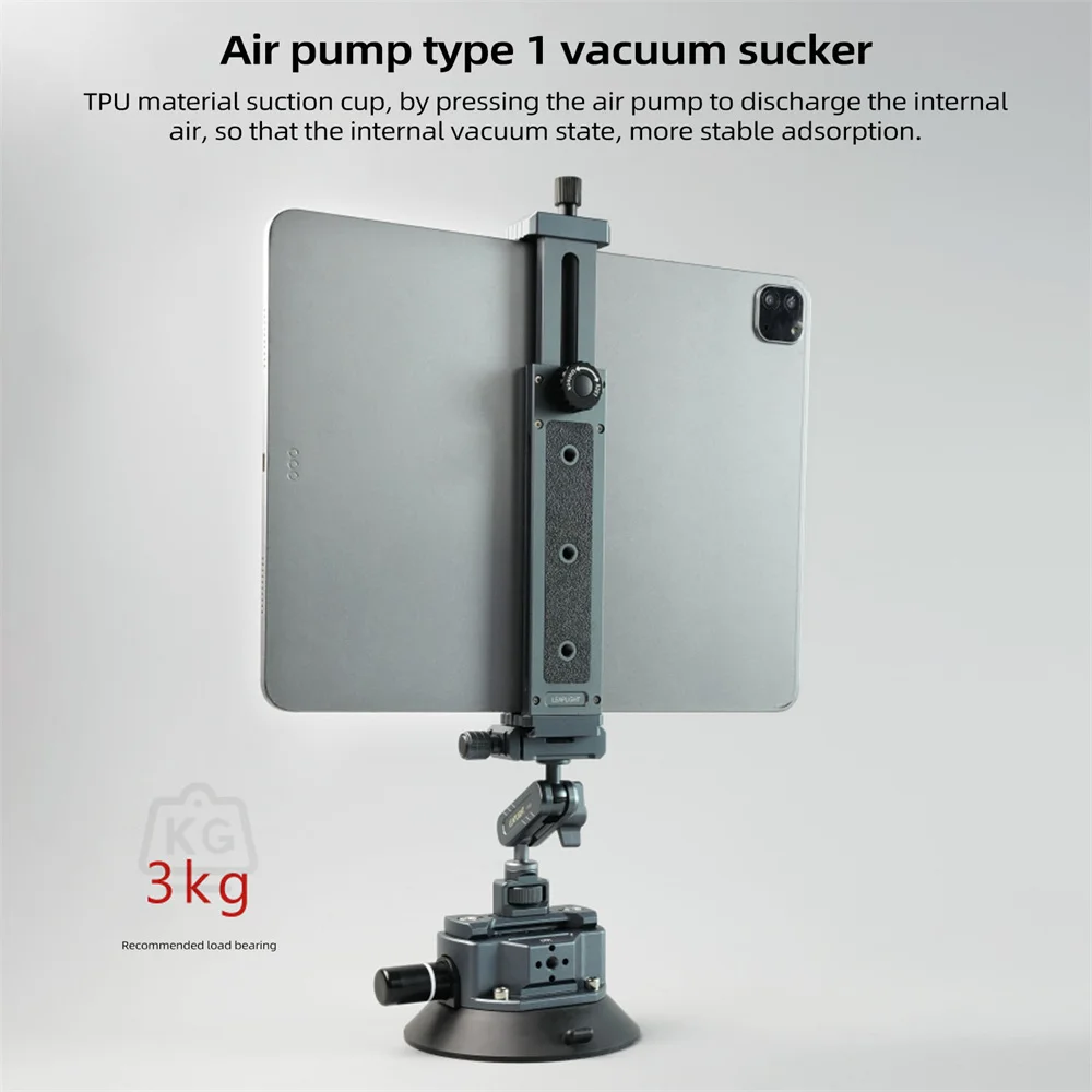 Neuer Handpumpen-Auto-Saugnapfhalter für Handys und Action-Kameras mit NATO 360° verstellbar 1/4" 3/8" für GoPro Insta360 DSLR Action-Kameras – Detail 6