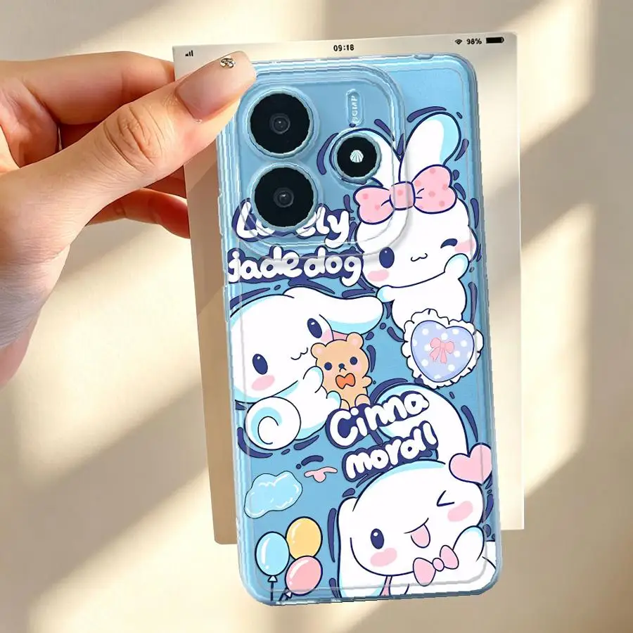 Lovely Sanrio Cinnamoroll Soft Phone Cover Case for Xiaomi Redmi Note 15 11S 10S 9 10 13C 11 A4 12S 14C 12 Note 13 14 Pro Plus view 6