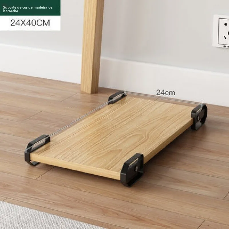 desktop-computer-main-body-frame-with-roller-base-stand-organizer-slide-wheel-mobile-with-tray-pad-computer-case-support