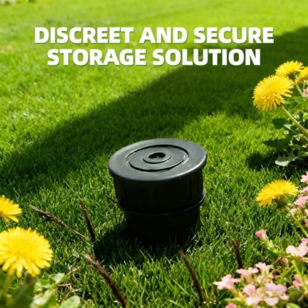 

Скрытый ящик для хранения ключей на открытом воздухе, водонепроницаемый садовый ящик для ключей с быстрым доступом и ящик для хранения с защитой от потерь из АБС-пластика