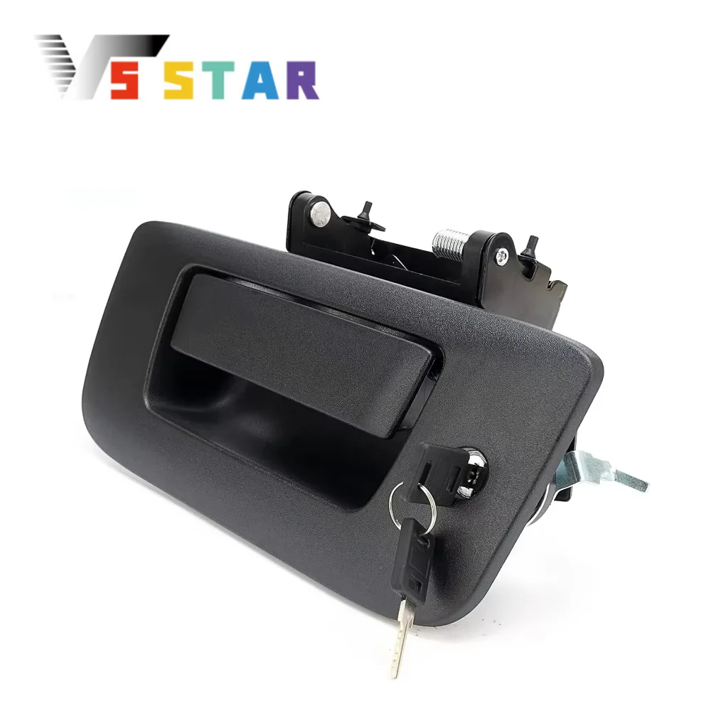 

22755305 Tailgate Handle Kit Tail Gate Bezel Lock For 2008-2014 Chevy Silverado 1500 2500 HD 3500 HD Cab & Chassis BS-0002