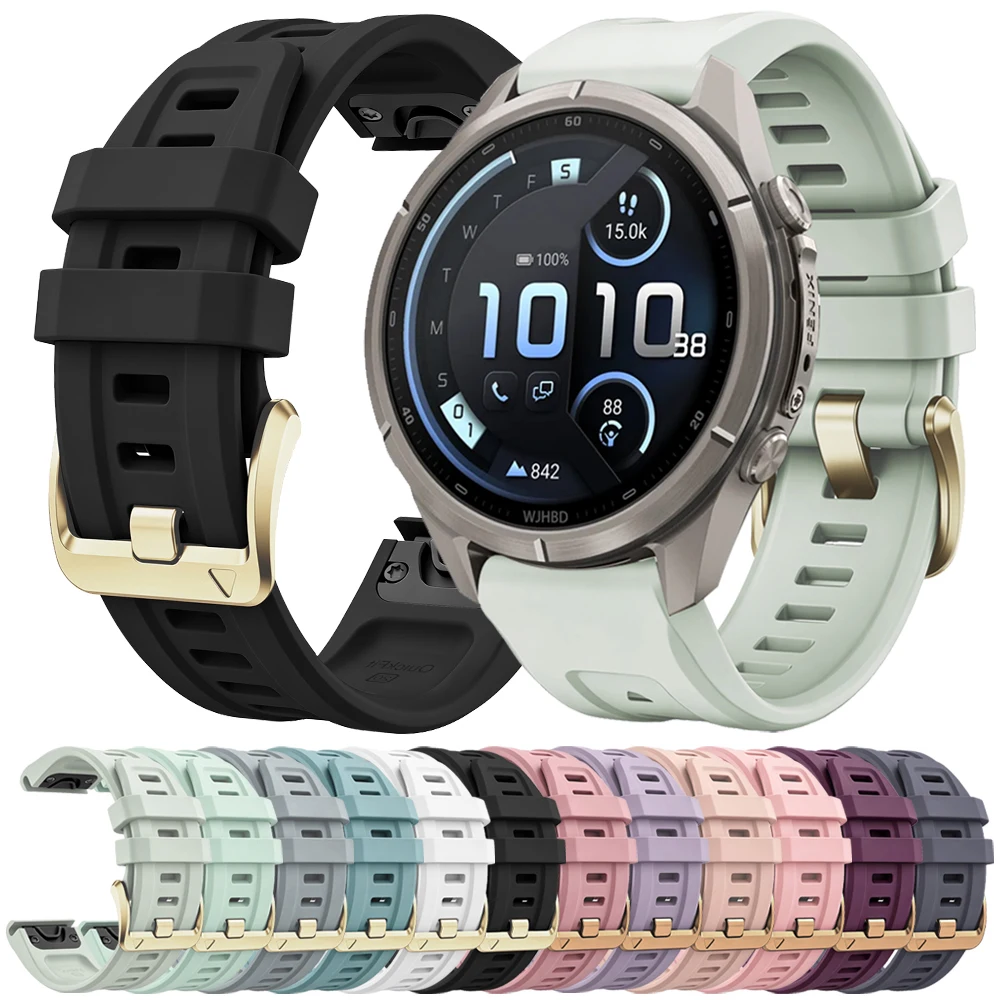 20mm Silicone Strap For Garmin Fenix 8 9 Pro 43mm Sports Band Women Soft Bracelet For Epix Pro 42mm/7S 6S 5S QuickFit Watchband