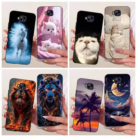 Silicone Case For Asus Zenfone 4 Selfie ZD553KL X00LD / 4 Selfie Pro ZD552KL Z01MD Phone Cover Cool Cartoon Soft TPU Funda Coque