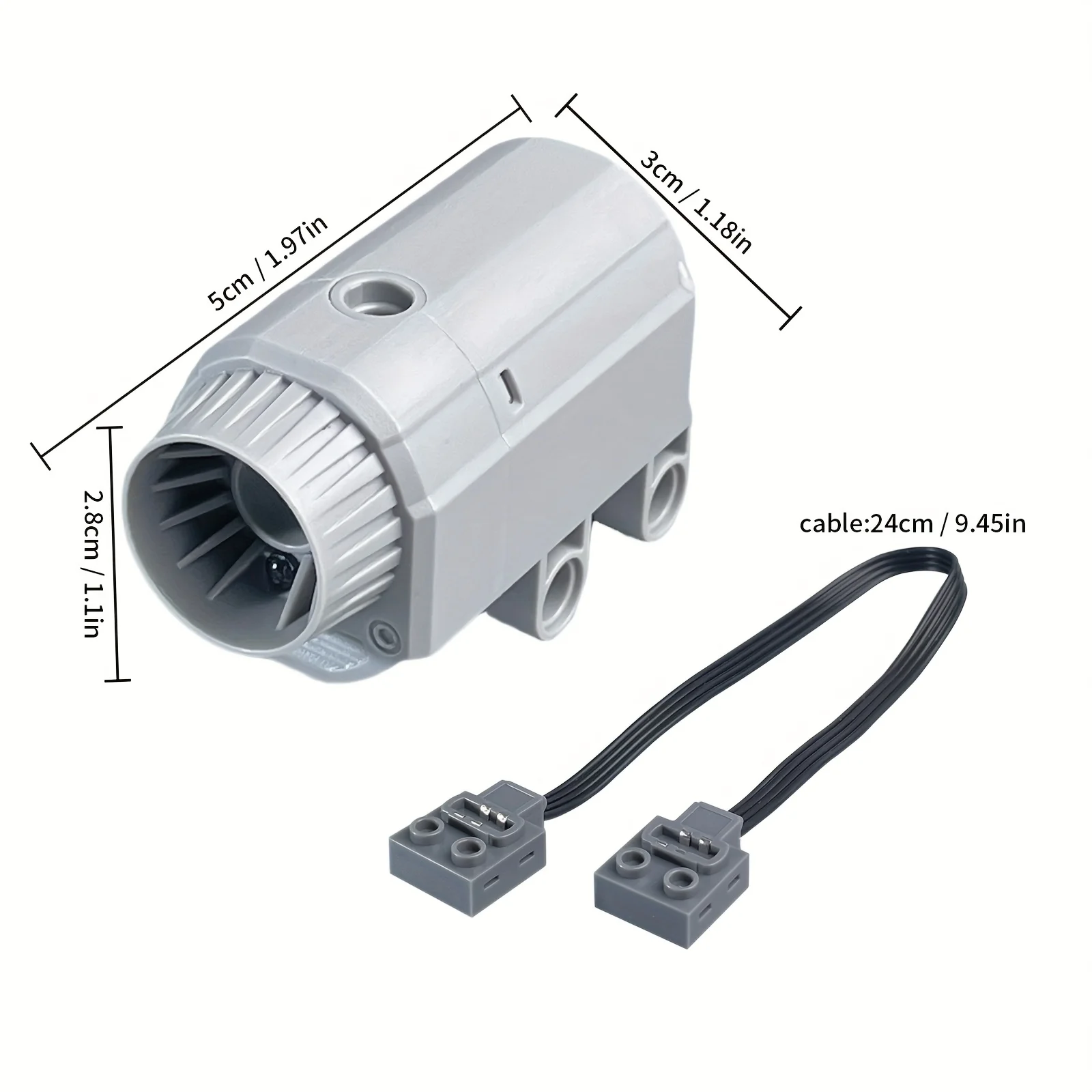 Building Blocks Power Functions Motor Kit, Remote Control Battery Box L Motor Servo Motor Linear Actuator DIY Upgrade Parts