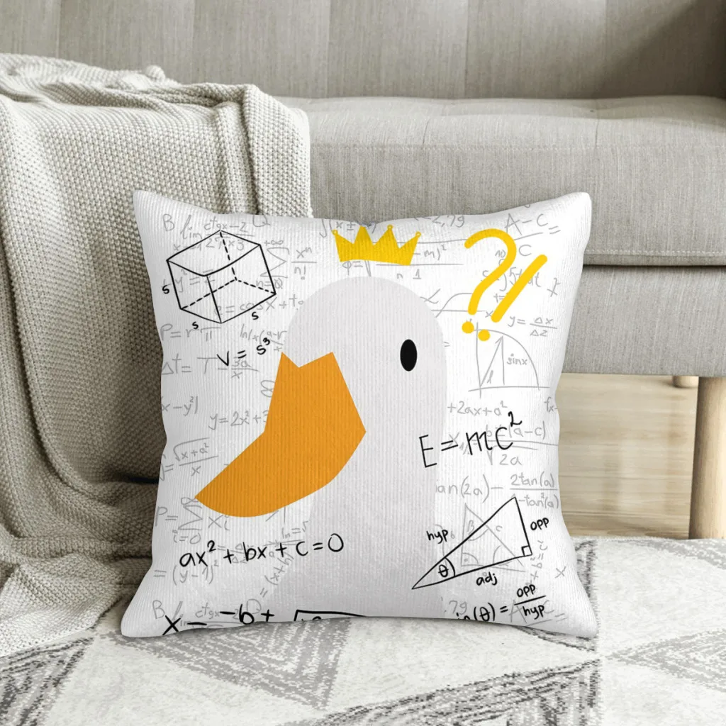 

What Goose Animals Polyester Cushion Cover For Livingroom Office Decorative Soft Throw Pillowcase