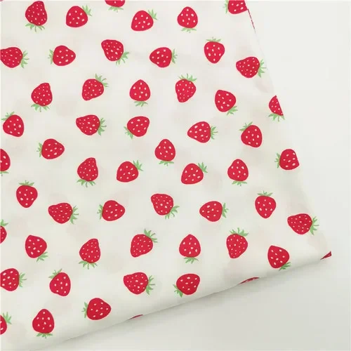 Mini Fruit Floral Bunny Cotton Twill Fabric