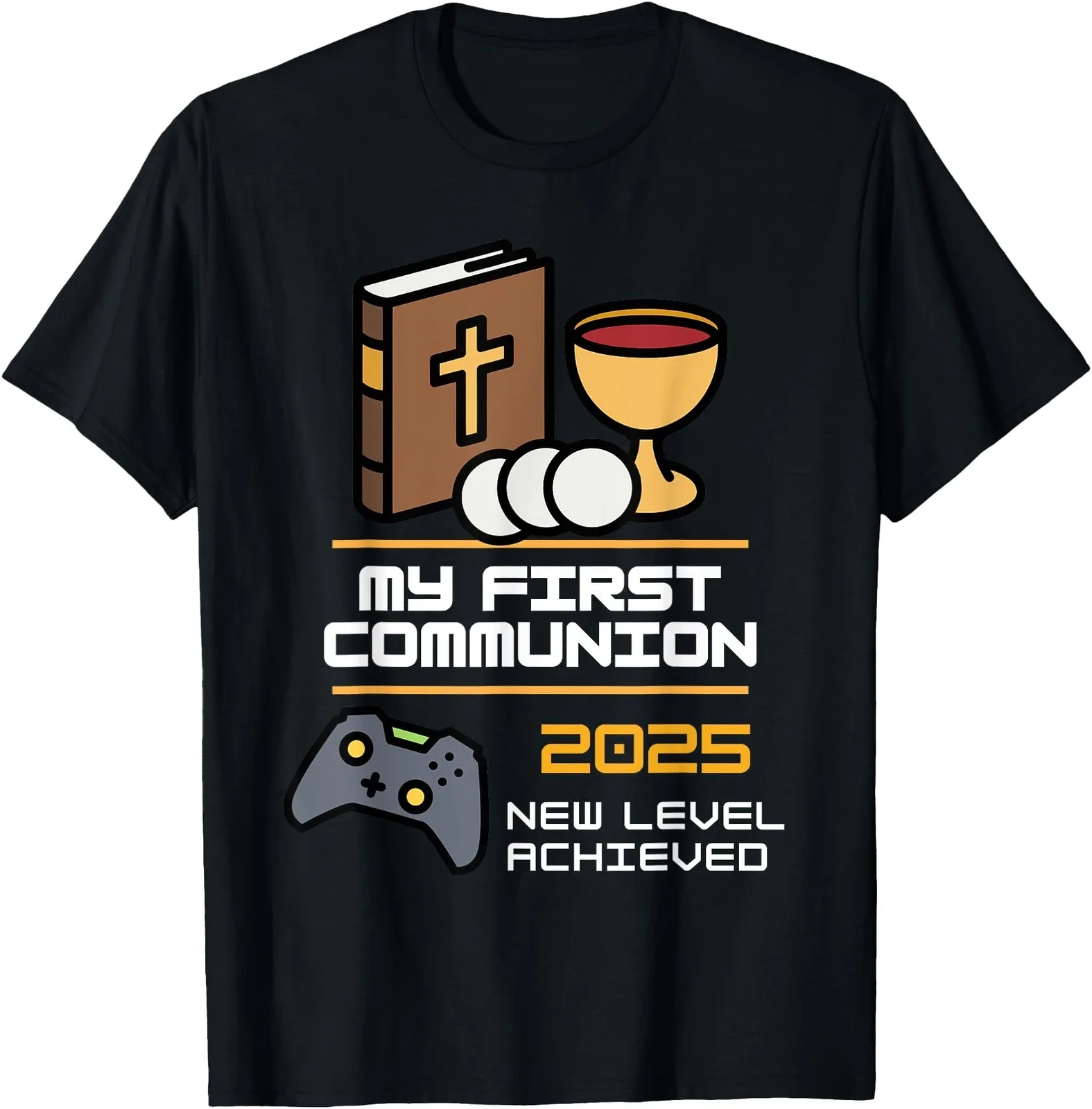 My 1st First Communion 2025 Boys Girls Controller Video Game T-Shirt