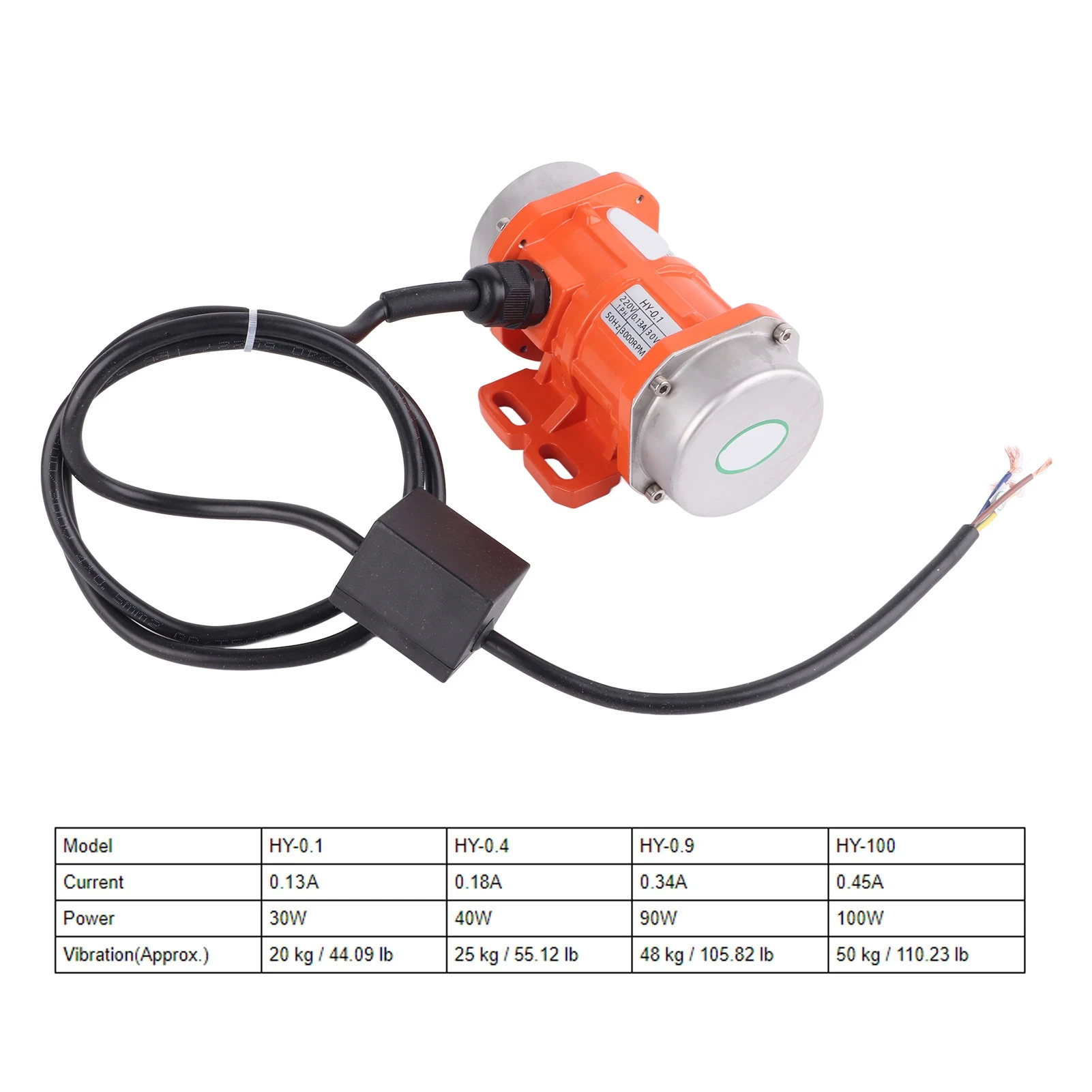 Vibrating Motor Vibration Motor Single Phase IP66 Waterproof Asynchronous Aliminium Alloy Case 220V 3000RPM Vibration Motor