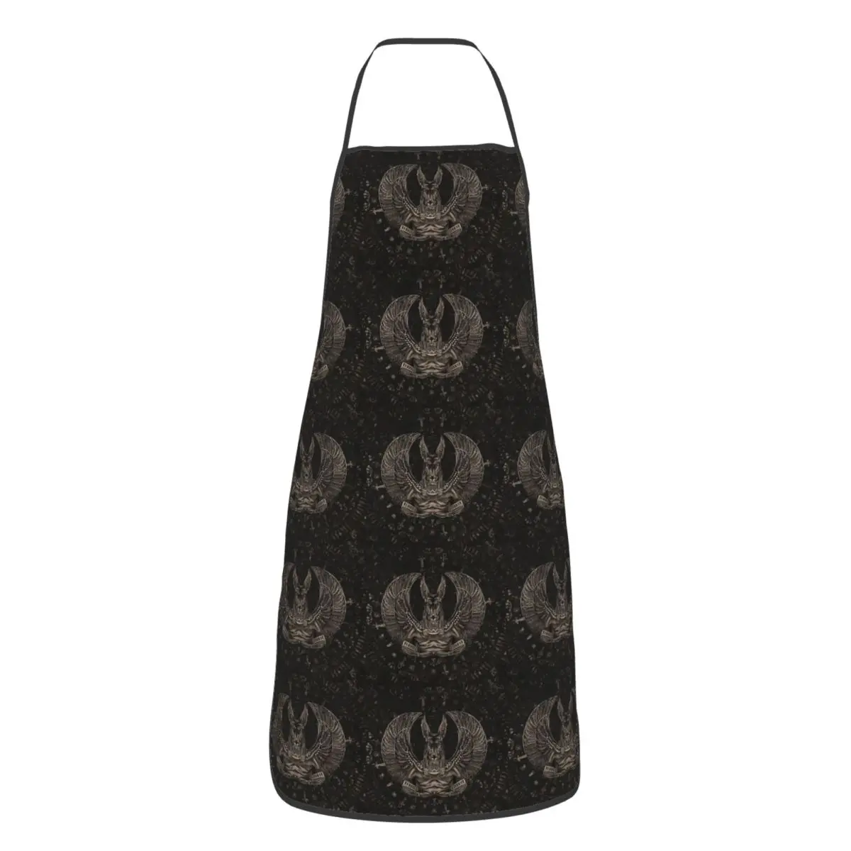 Anubis Egyptian God Sepia Aprons Chef Cooking Tablier Waterproof Bib Kitchen Cleaning Pinafore for Women Men Gardening